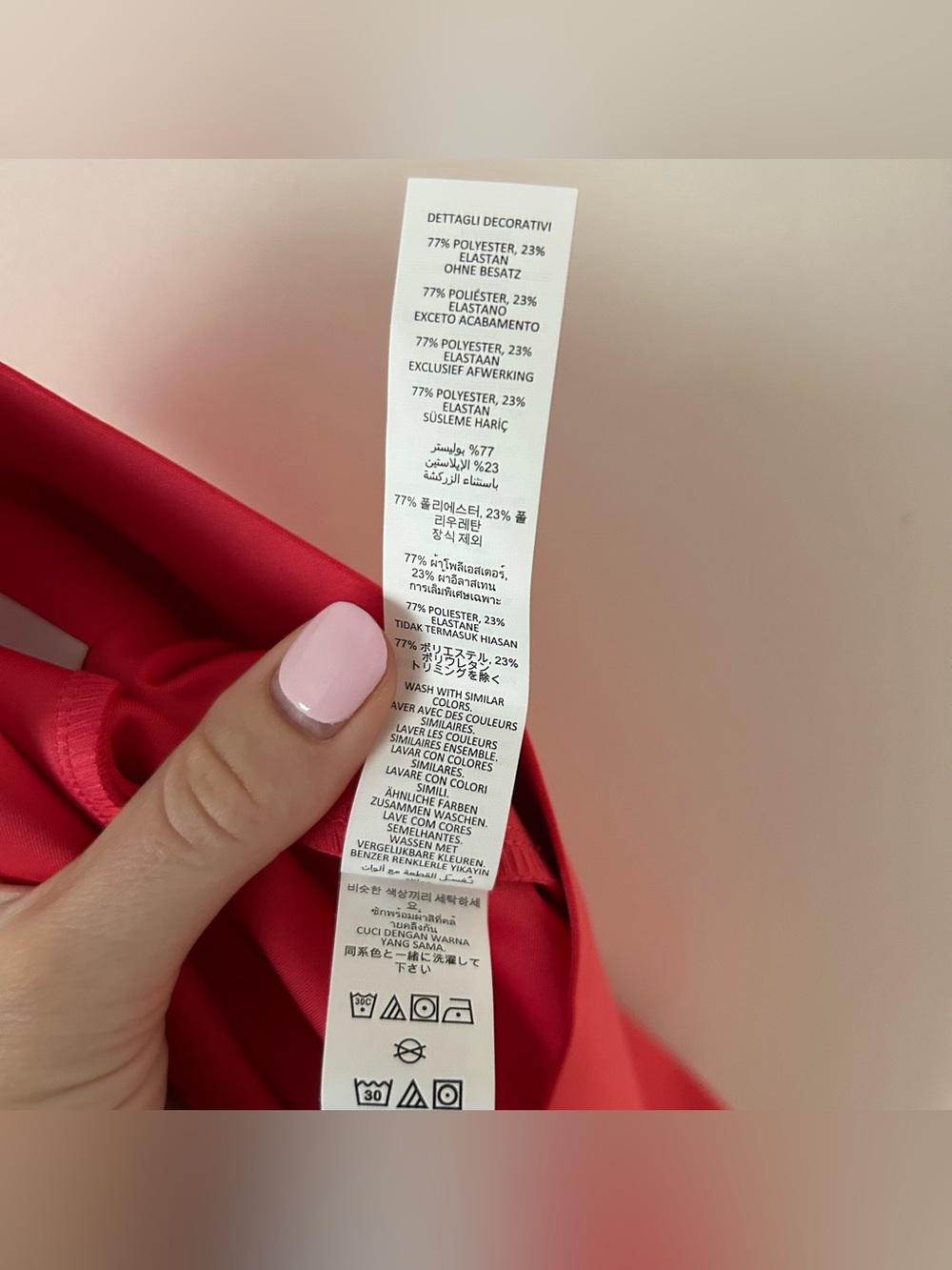 Alo Yoga Airlift High-Waist Super Sleek Contrast Capri Candy Red/White Size XS - Picture 8 of 10